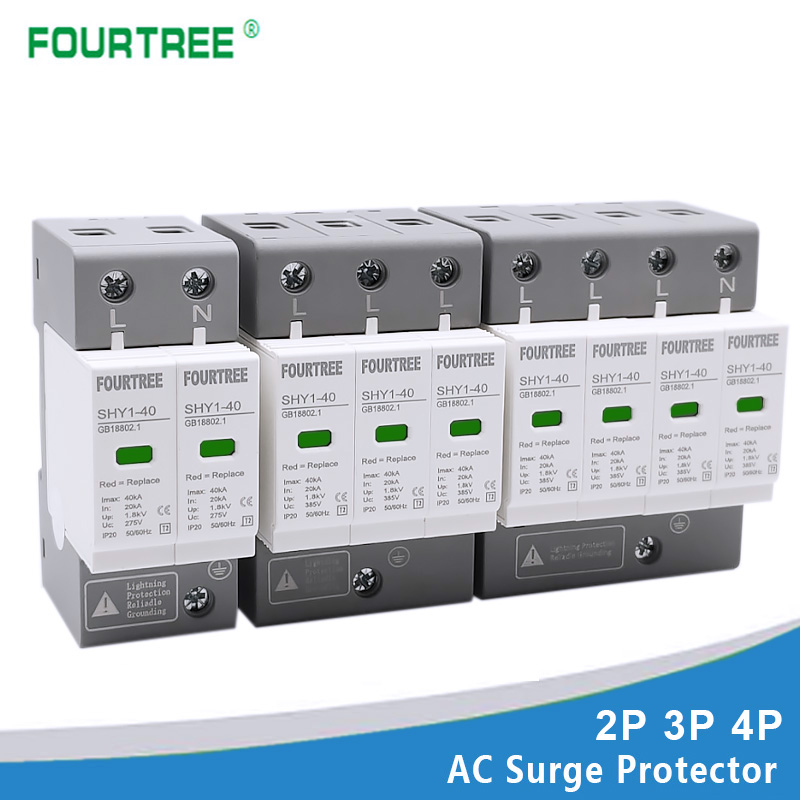 Ac Surge Protector - AC SPD Perlindungan Surge 2P 3P