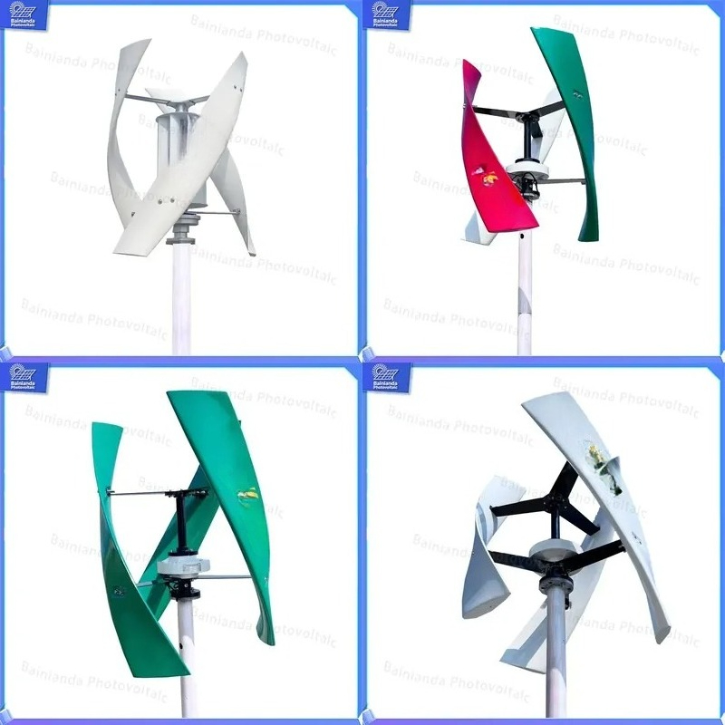 Wind Solar Hybrid Kit - Generator turbin angin sumbu vertikal 600W