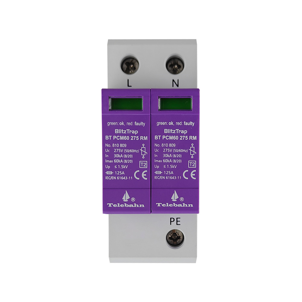 Ac Surge Protector - AC SPD 150V/275V/320V/385V 30-60kA 2-pole satu