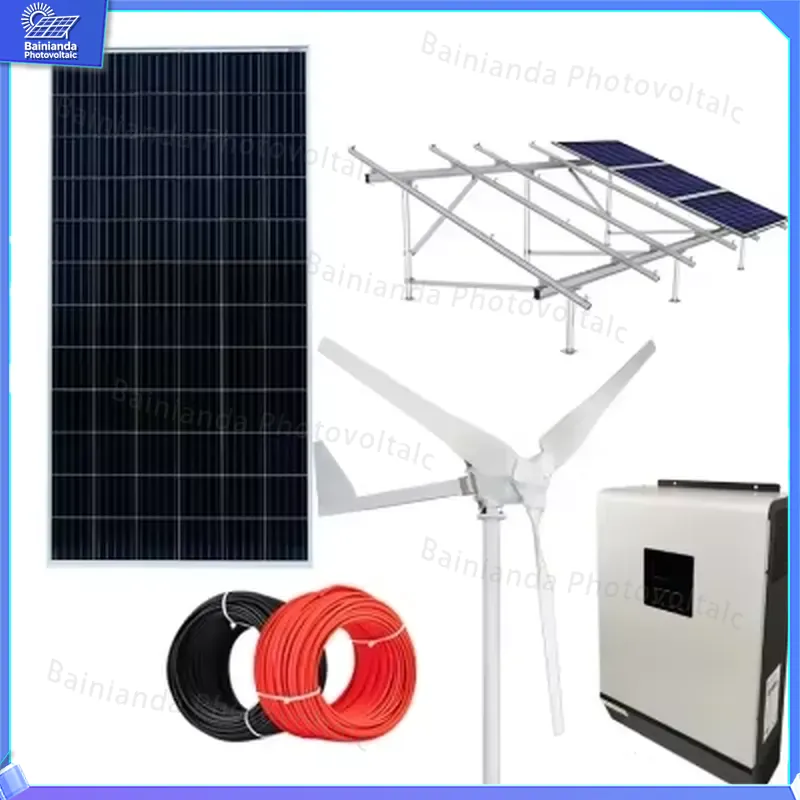 3KW 5KW 10KW Sistem Tenaga Hib - Wind Solar Hybrid Kit ulasan dan harga