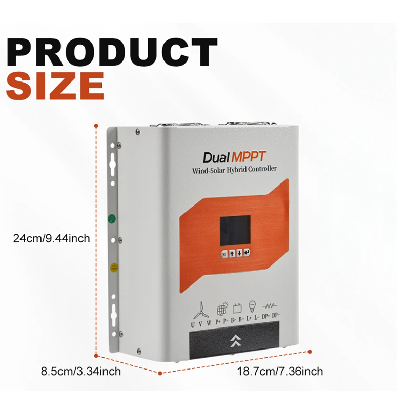 Pengontrol Pengisian Daya MPPT - Wind Solar Hybrid Kit ulasan dan harga