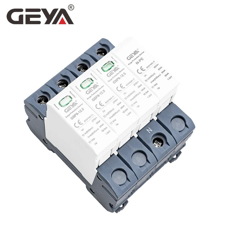 GEYA GSP9 12.5KA T1 + T2 SPD 4 - Ac Surge Protector ulasan dan harga