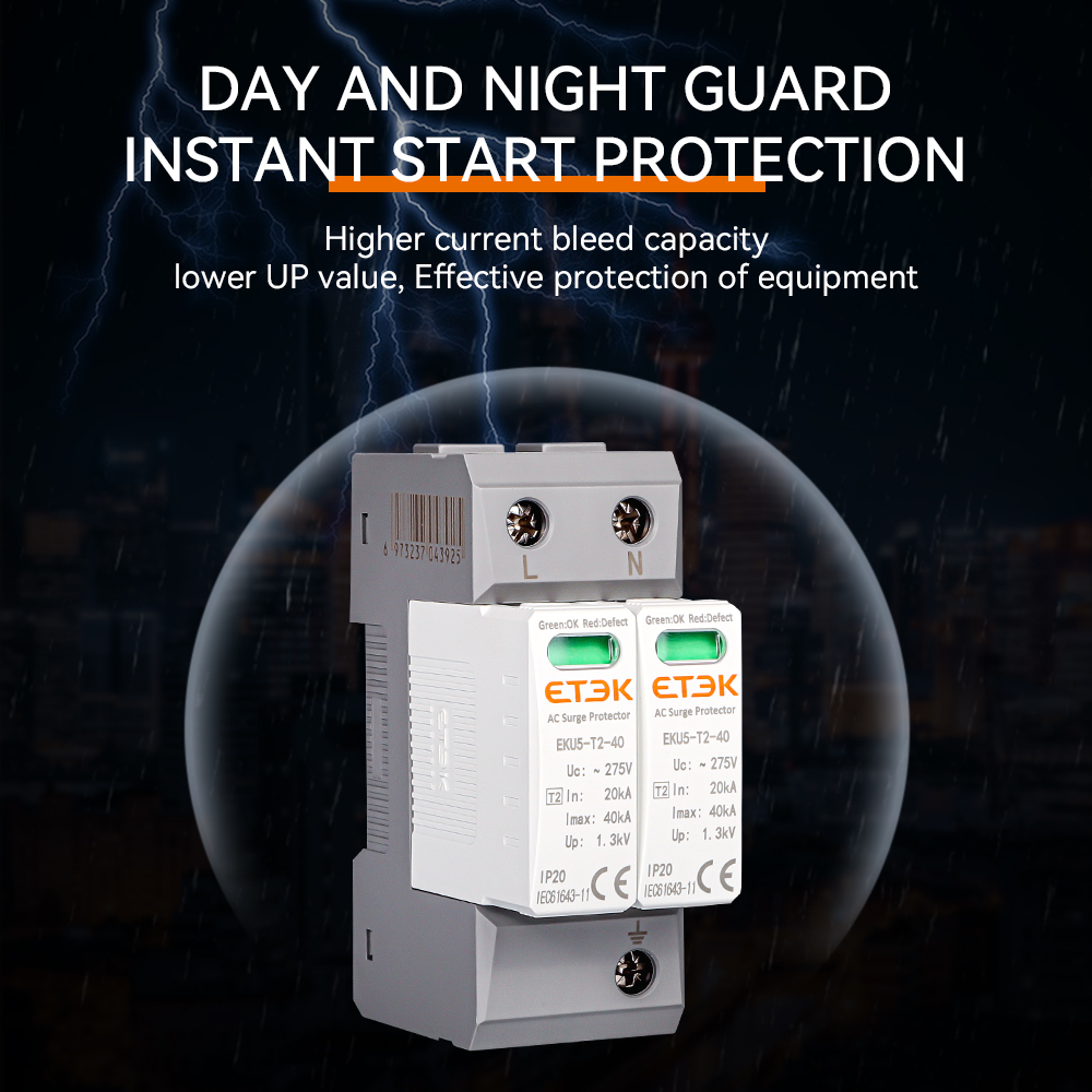 ETEK Tipe 2 SPD Surge Protecto - Ac Surge Protector ulasan dan harga